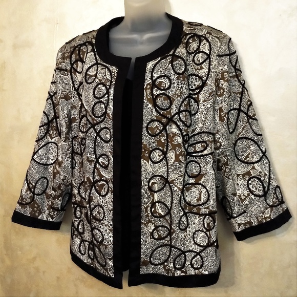 Trenz Jackets & Blazers - Trenz by Theresa Renz Embroidered Jacket EUC 1X
